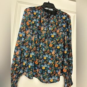EUC. Lined Floral  Women's Top - Multicolor